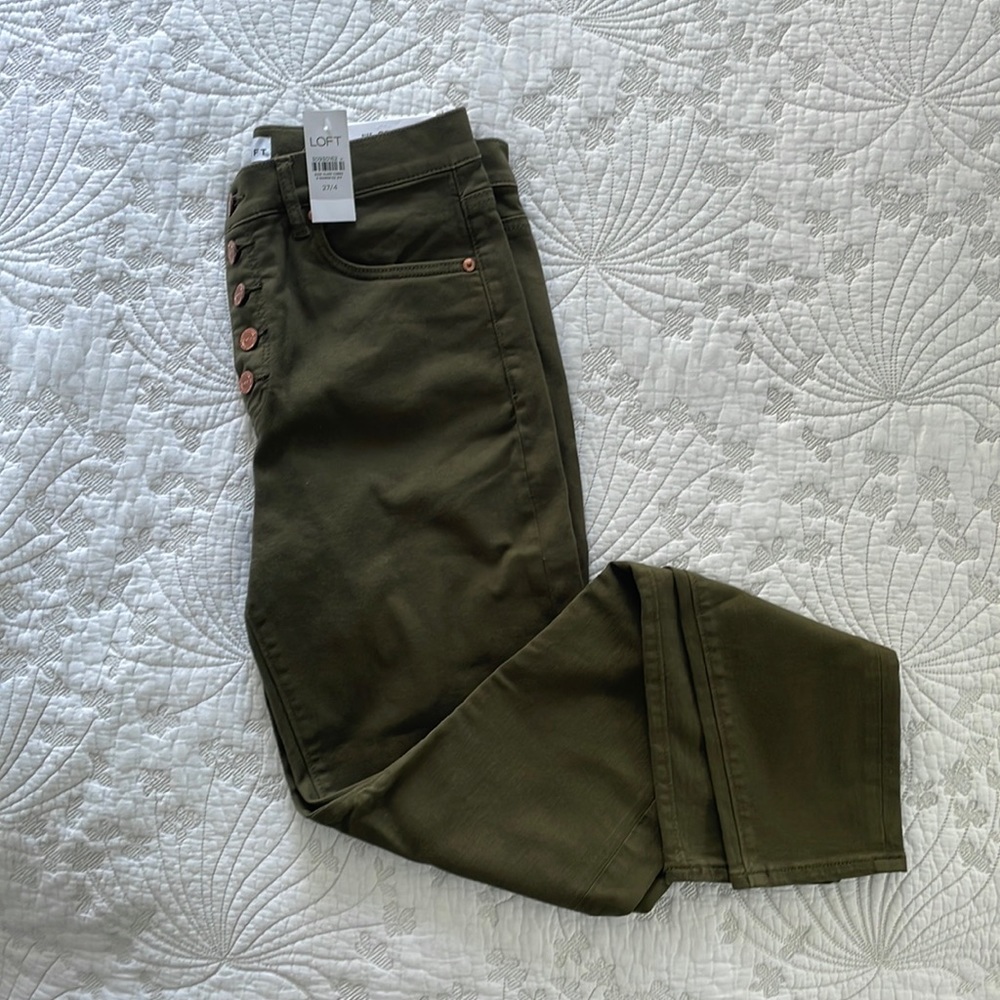 Loft High Waist Skinny Ankle